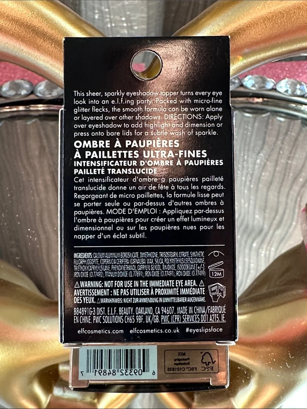 e.l.f. Fine As Fleck Sheer Glitter Eyeshadow - Rose Gold